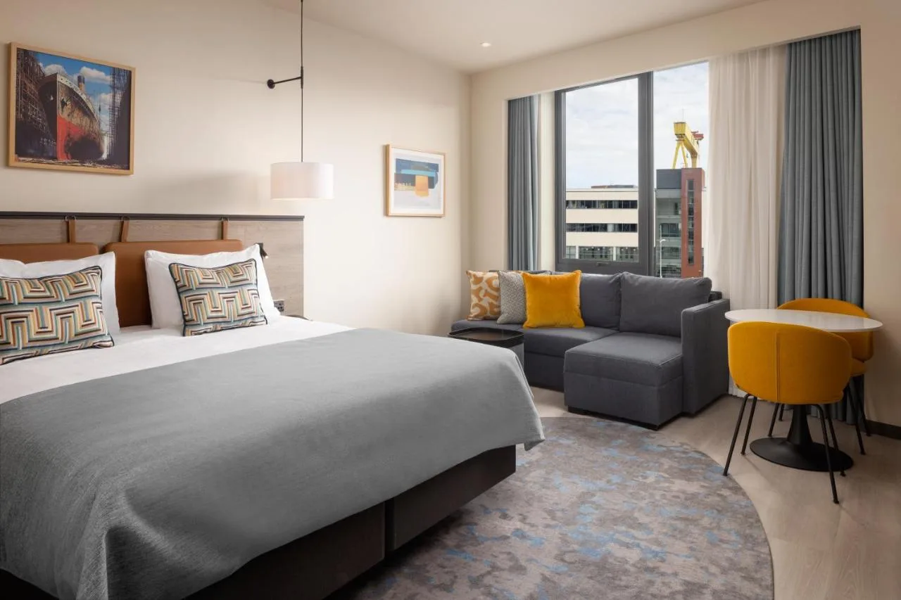 King Studio with Sofa Bed and Iconic Belfast View